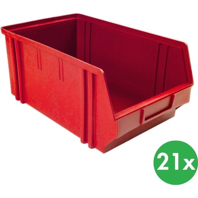 Artplast Plastové boxy, 205x335x149 mm, červené