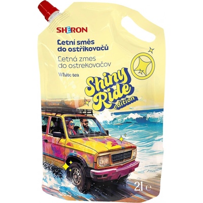 Sheron Shiny Ride Letní kapalina do ostřikovačů Softpack bílý čaj 2 l