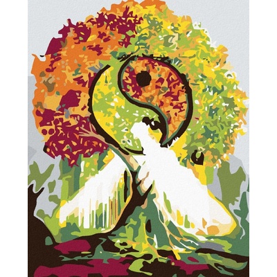 zuty Malování podle čísel Jin Jang 40 x 50 cm vypnuté plátno na rám 8596530021179