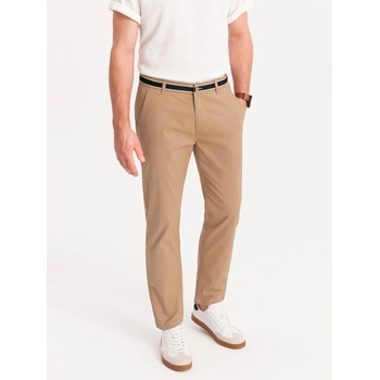 Ombre Clothing Бежов мъжки панталон чино с декоративен колан Ombre Clothing Ombre Clothing | Bezhov | МЪЖЕ | 30/32
