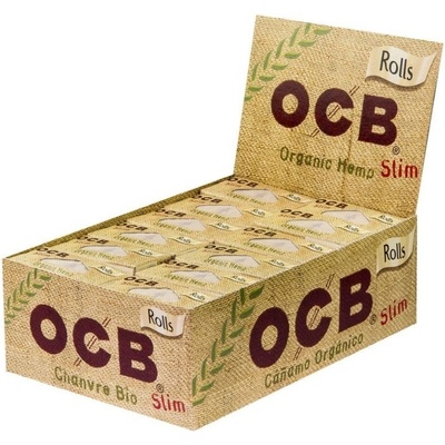 OCB rolovací papírky organic hemp rolls 4 m 24 ks