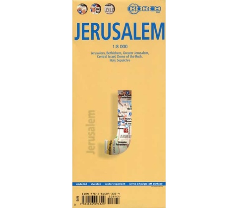 Jerusalem 1:8t mapa Borch