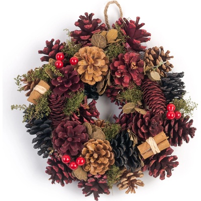 MagicHome vánoční věnec modro-červený, 24 cm – Hledejceny.cz