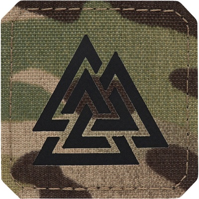 Nášivka M-Tac Valknutý Laser Cut - multicam-čierna