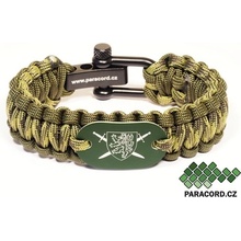 Paracord Náramek AČR znak zelená