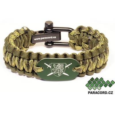 Paracord Náramek AČR znak zelená