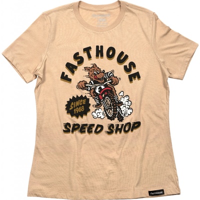 Fasthouse Women's Wolfpack Tee Sand Dune