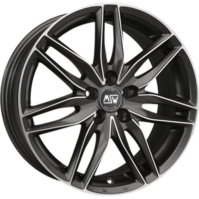 MSW 24 6,5x15 4x98 ET43 matt gunmetal polished