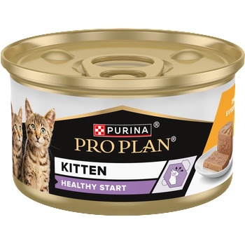 Purina Pro Plan Kitten Healthy Start Mousse - консерва за котенца с пилешко месо 85gr