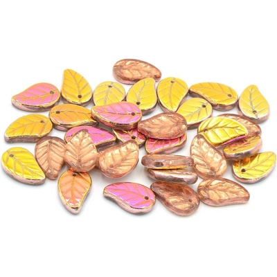 Glass beads, s.r.o. Lístečky 11100073 14x9 mm 00030/27137 Balení: 150ks
