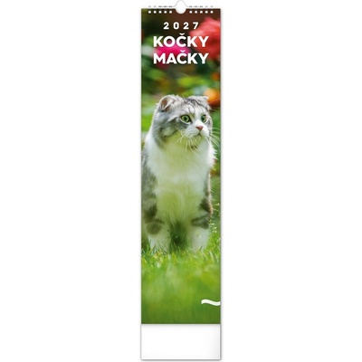 NOTIQUE nástěnný Kočky 12 × 48 cm 2027