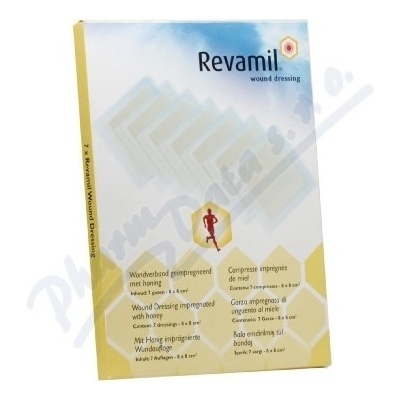 Revamil wound dressing 8 x 8 cm krytie na hojenie rán 7 ks