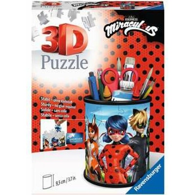 Ravensburger 3D puzzle Stojan na ceruzky Kouzelná Beruška a Černý Kocour 57 ks