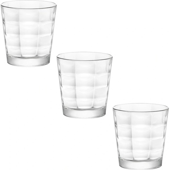 Bormioli Rocco ЧАШИ ЗА ВОДА cube 245ml 3БР (128755cac021990)