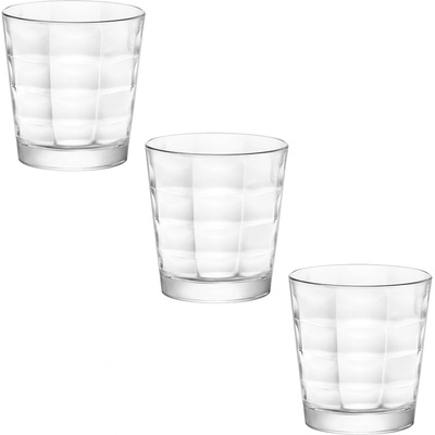 Bormioli Rocco ЧАШИ ЗА ВОДА cube 245ml 3БР (128755cac021990)