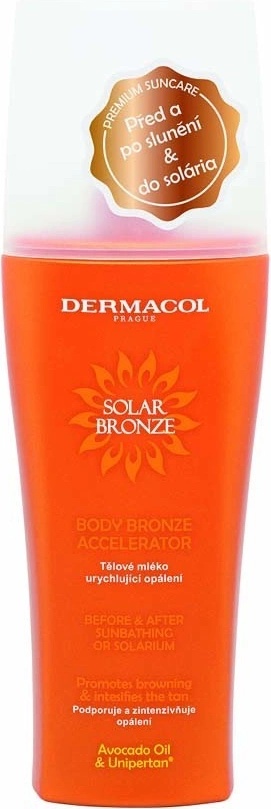 Toto je absolútny víťaz porovnávacieho testu - produkt Dermacol Solar Bronze telové mlieko urýchľujúci opaľovanie 200 ml