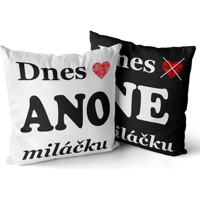 Impar Polštář Dnes ano ne 55x55 – Zbozi.Blesk.cz