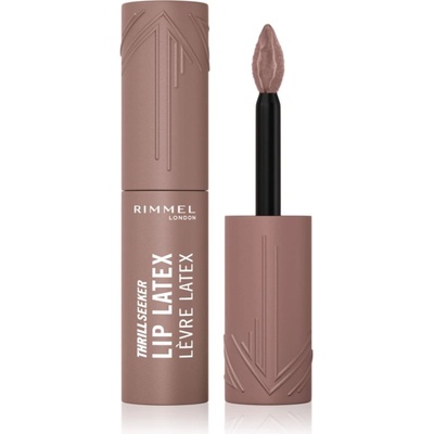 Rimmel Thrill Seeker Lip Latex течно червило цвят 500 Cappuccino Light 6ml