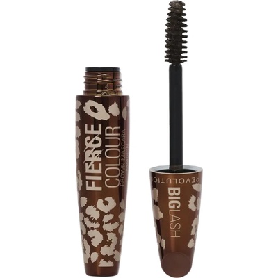 Revolution Big Lash Fierce Volume řasenka pro objem a zahuštění řas Mocha Muse 9 g