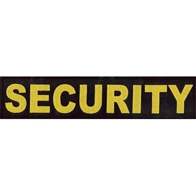 Nášivka: SECURITY [malá] | černá | žlutá – Zboží Dáma