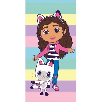 Jerry Fabrics Osuška Gabbys Dollhouse Colors 70 x 140 cm