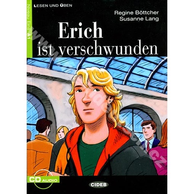 Erich ist verschwunden zjednodušené čítanie A1 v nemčine edícia CIDEB vr. CD