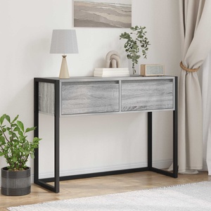 vidaXL Крайна масичка Сив Сонома 100 x 36 x 75 см Инженерна дървесина (886699)