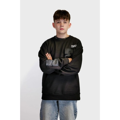 Reporter Young mikina bez kapuce černá