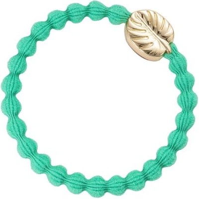 By Eloise London Gold Palm Leaf гривна / ластик за коса цвят зелен