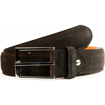 Semišový pásek Berwick Granada Dark Brown