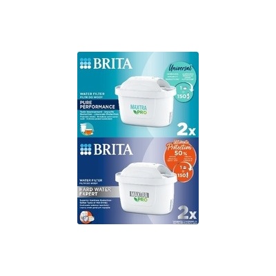 Brita Maxtra Pro Pure Performance + Pro Hard Water Expert 2+2 ks