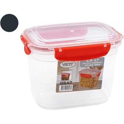 КОНТЕЙНЕР ПРОЗРАЧЕН ЗА СЪХРАНЕНИЕ С КЛИПСИ ДЪЛБОК 1.3Л (И107722)