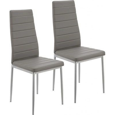 FurniGO Loja šedá 2 ks