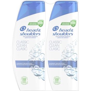 Head & Shoulders Шампоан против пърхот Classic Clean, 2 x 330 ml