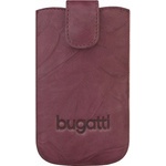 Bugatti Кожен калъф за Motorola Defy, Acer Liquid S100, BlackBerry 9800 Torch, Bold 9000, Bold 9700 и др. (лилав) - Bugatti SlimCase Unique Leather Case L