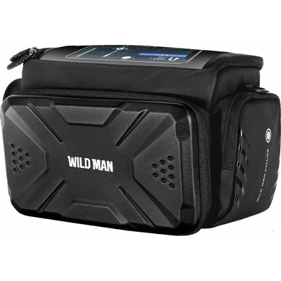 Držiak na bicykel Wildman Traveling Bag Bike Handlebars With Zipper 4L Gs6 Black