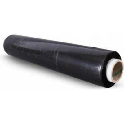 Strečová fólia 500 mm × 115 m, čierna, baliaca, 23 µm