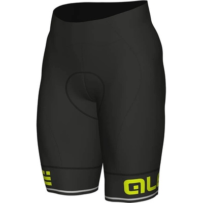 Alé Мъжки шорти за колоездене Alé Shorts Solid Corsa Cycling bottoms - Black / Fluo Yellow (055-1208-0112)