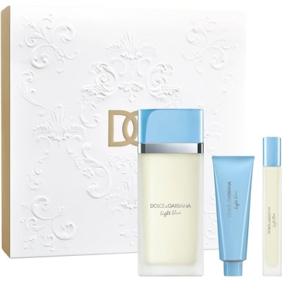 Dolce&Gabbana Light Blue EDT Trio Gift Set подаръчен комплект за жени woman