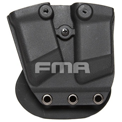 FMA Kydex na dva zásobníky do pistole černá