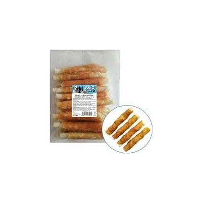 JUKO Tyč buvolí bílá obalená kuřecím masem Snacks 12,5 cm 20 ks