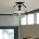 Elstead Lighting Quintiesse QN-SOMERSET-F-C-BK - Плафон SOMERSET 1xE27/60W/230V черен (ED1116)