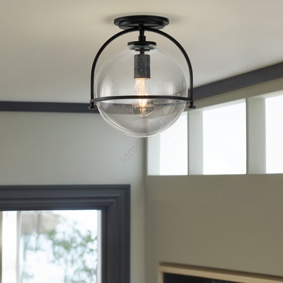 Elstead Lighting Quintiesse QN-SOMERSET-F-C-BK - Плафон SOMERSET 1xE27/60W/230V черен (ED1116)
