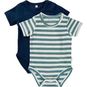 Image 1 of Minymo Детско ежедневно термо бельо Minymo Kid's Body S/S (2-Pack) Everyday base layer - Goblin Blue - размер 68 (EU) (714-1854-0514)