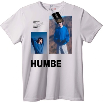 NOONEBRAND Тениска HUMBE телепатия - 2XL, White