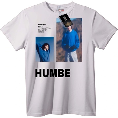 NOONEBRAND Тениска HUMBE телепатия - 2XL, White