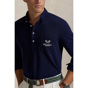Ralph Lauren Памучна блуза с дълги ръкави Wimbledon Collection (710970484)