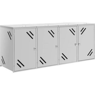 Uniprodo box na odpadky 4 x 240 l vetracie otvory UNI WBC 16