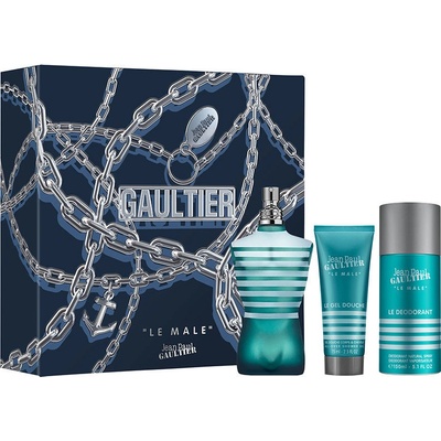Jean Paul Gaultier Le Male Men EDT 125 ml + sprchový gel 75 ml + deospray 150 ml dárková sada