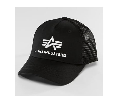 Alpha Industries Basic Trucker Cap black čierna